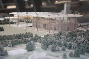 Modell zum Umbau des Reichstagsgebäude von Norman Foster